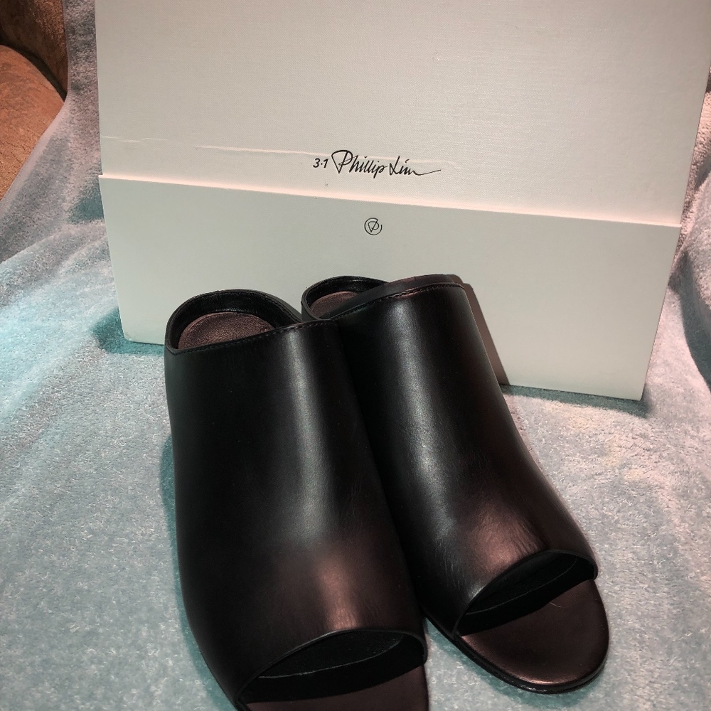 3.1PhillipLim CubeOpen Toe Slip On (EU)37.5 US 7.5